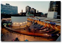 Photograph of the entrance to the Detroit-Windsor Tunnel