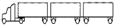 Tractor plus three 28 or 28 ½ foot trailers (2-S1-2-2)