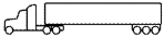 6-axle vehicle tractor, 53 foot semitrailer (3-S3)