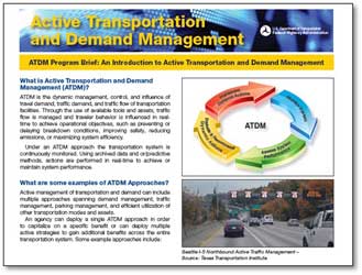 Screenshot of the FHWA ATDM web page.