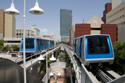 Photo of the city of Miami and elevated trains