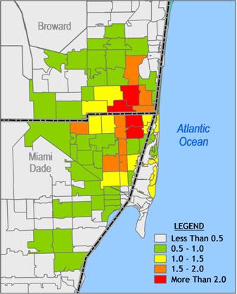 figure 2-8 license plate distribution by zip code