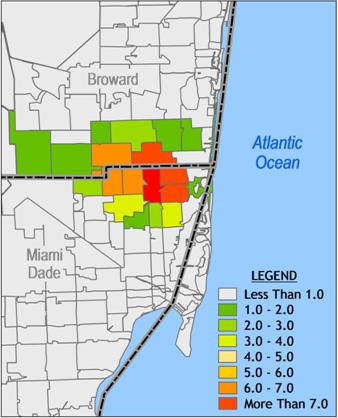 figure 2-7 license plate distribution by zip code