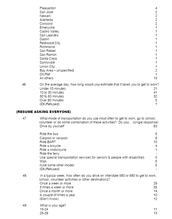 Public Opinion Survey Questionnaire - continued (8)