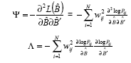 Condition equations for the asymptotic covariance of the WESMLE