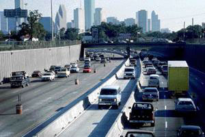 barrier-separated HOV lane