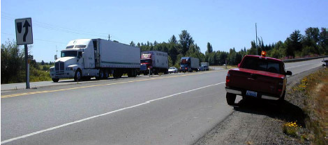 A photo of the OB-1C outbound traffic sampling site.