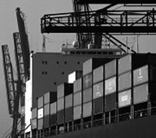 Picture of intermodal facility, with containers and cranes.