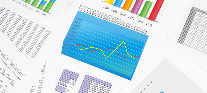 Charts, graphs, and data tables on the table