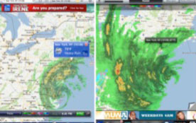 Figure 23: Photo: Maps showing hurricane tracking photos.