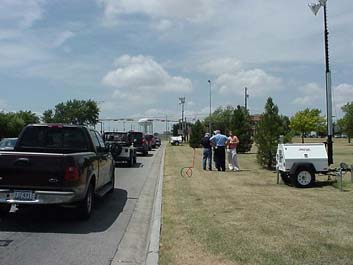 photograph of the roadway leading to the Fort Hood Main Gate