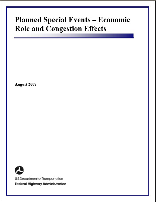 Front cover of report containing title, date, and FHWA logo.