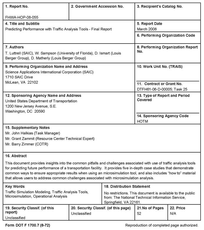 Technical Documentation page.