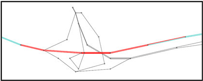 Diagram showing the corresponding QuickZone network of the Maryland/Virginia Woodrow Wilson Bridge project.