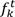 Flow from used route κ at departure time interval τ.