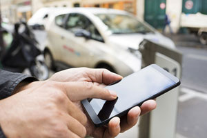 a person holding a smart phone