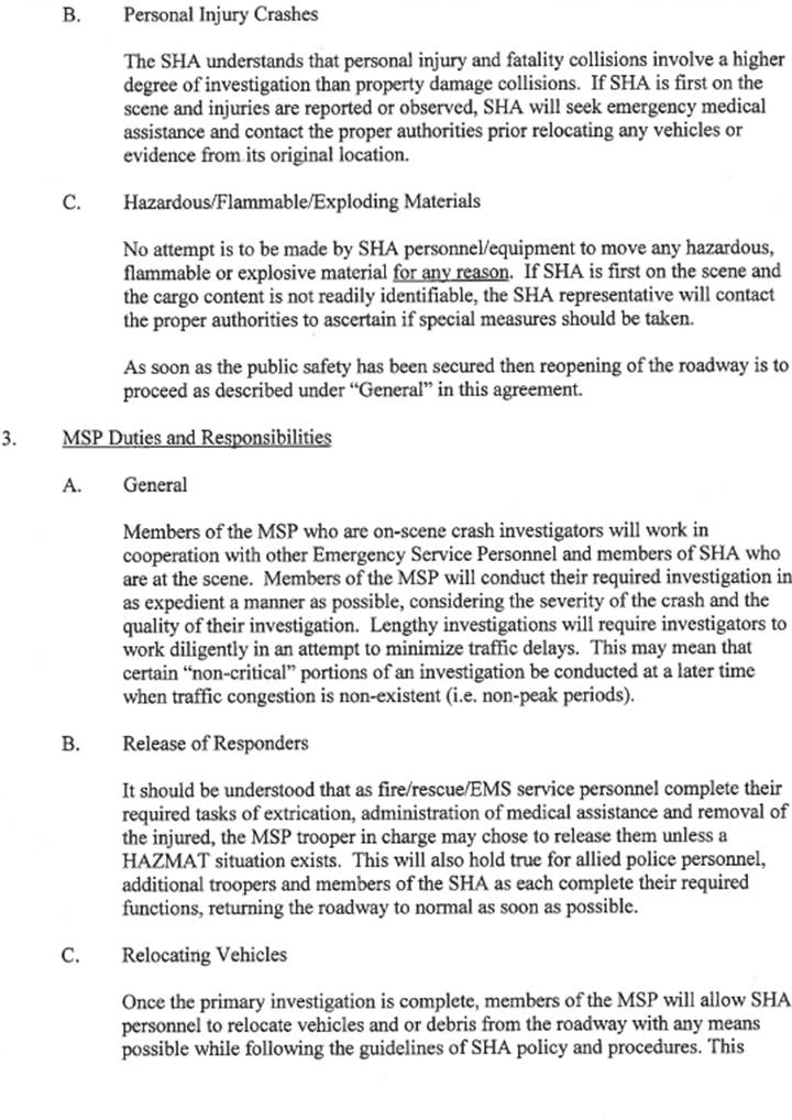 Memorandum of understanding continued