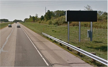 Picture of Dynamic Message Sign along the side of a highway