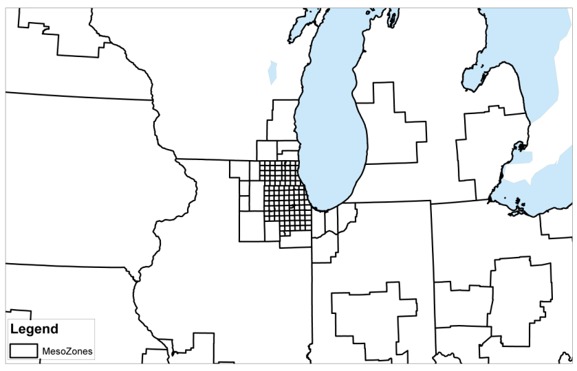 This figure shows CMAP regional zones (mesozones).