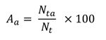 Figure 11 is an equation for determining absolute accuracy. Absolute accuracy is determined by dividing the total number of accurate observations by the total number of observations and multiplying by 100.