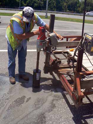 photo of a worker installing TPAS technology