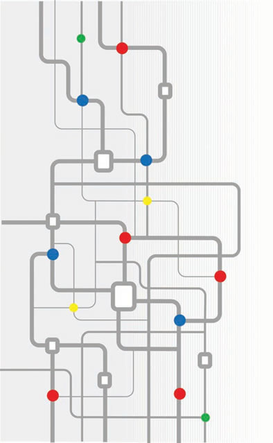 Imaginary city map illustration