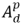 A superscript p subscript d.