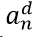 a superscript d subscript n.