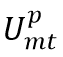 U superscript p subscript mt.