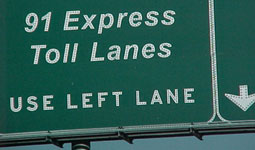 overhead sign