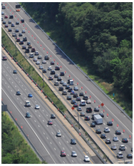 Aerial photo of an overpass.