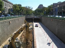 Dupont Circle Work Zone in Washington, DC