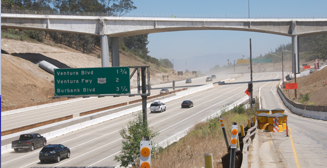 The Mulholland overpass.