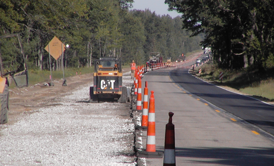 The M-115 work site.