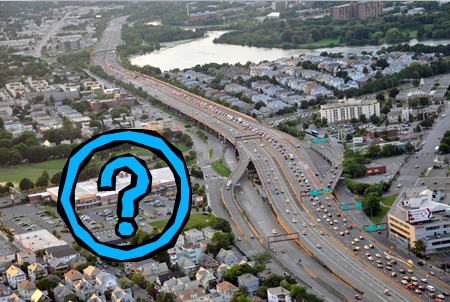 Aerial photo of the completed bridge.