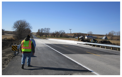 Photo of the completed bridge.