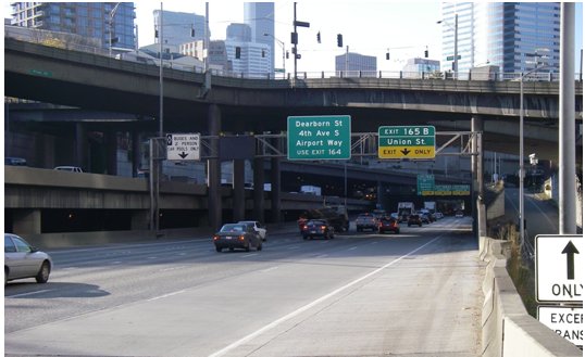 Photo of an underpass on I-5.