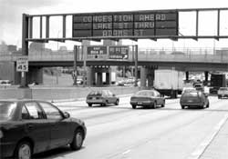 cars on a highway