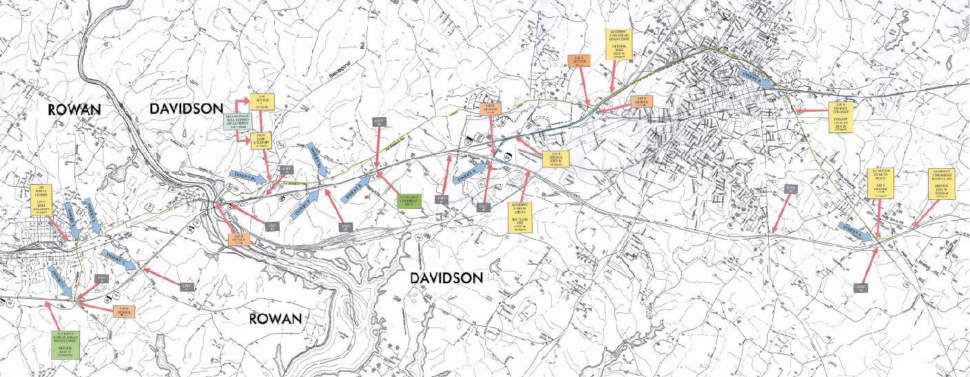 A sample of the incident management plan for the I-85 Corridor Improvement Project.