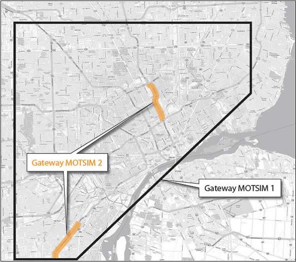 Figure 19  Ambassador Gateway Bridge MOTSIM Network Overview