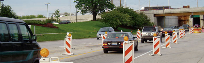 Vehicles in a work zone